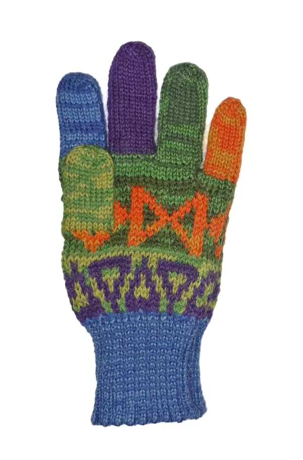 Alpaka Fingerhandschuhe AQUARELLI